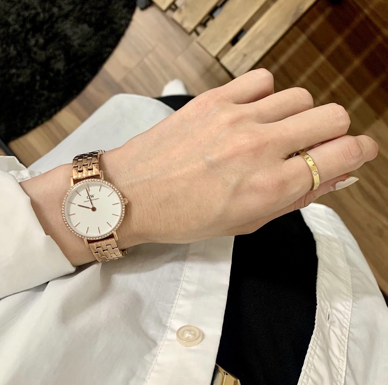 Daniel Wellington- Petite Melrose- Rose Gold Mesh strap Petite Melrose - Women main image 2